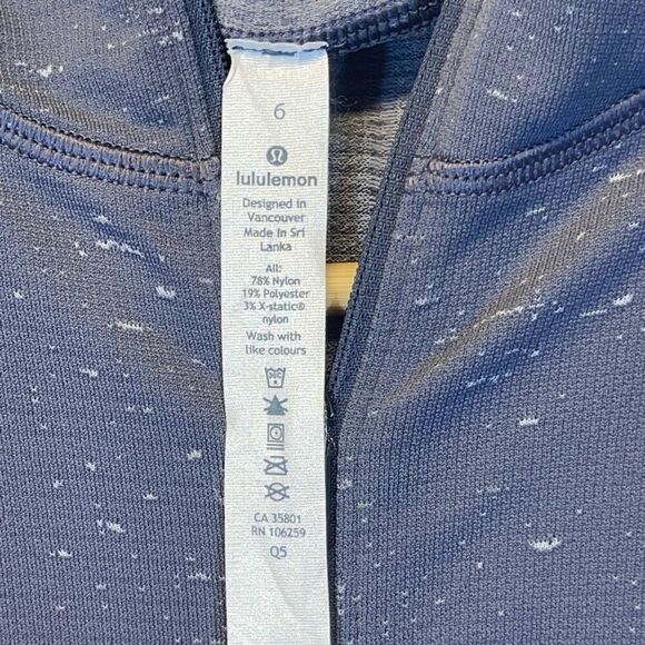 Lululemon Gray Sweat Life Swiftly Tech 1/2 Zip Long Sleeve Hoodie Size 6 - Picture 2 of 10